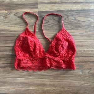 Xhilaration Red Lace Bra Intimates & Sleepwear